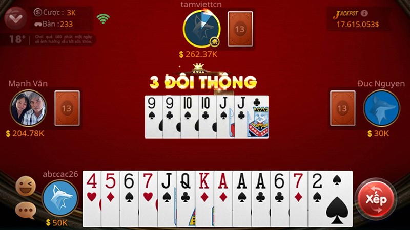 Game bài đổi thưởng uy tín nhất hiện nay Tiến lên miền Nam