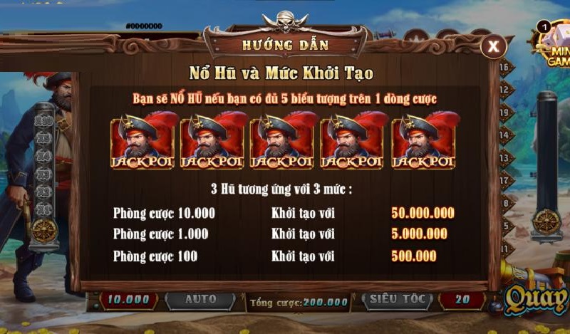 Kho Báu Hải Tặc là tựa game nổ hũ đẳng cấp